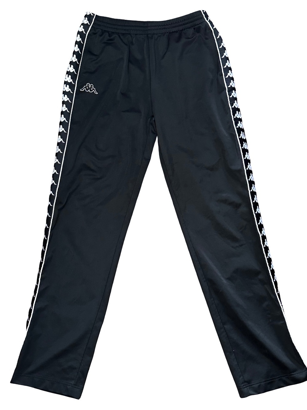 Vintage Kappa Track Pants Black Large Y2K Sportswear Streetwear Retro 90s